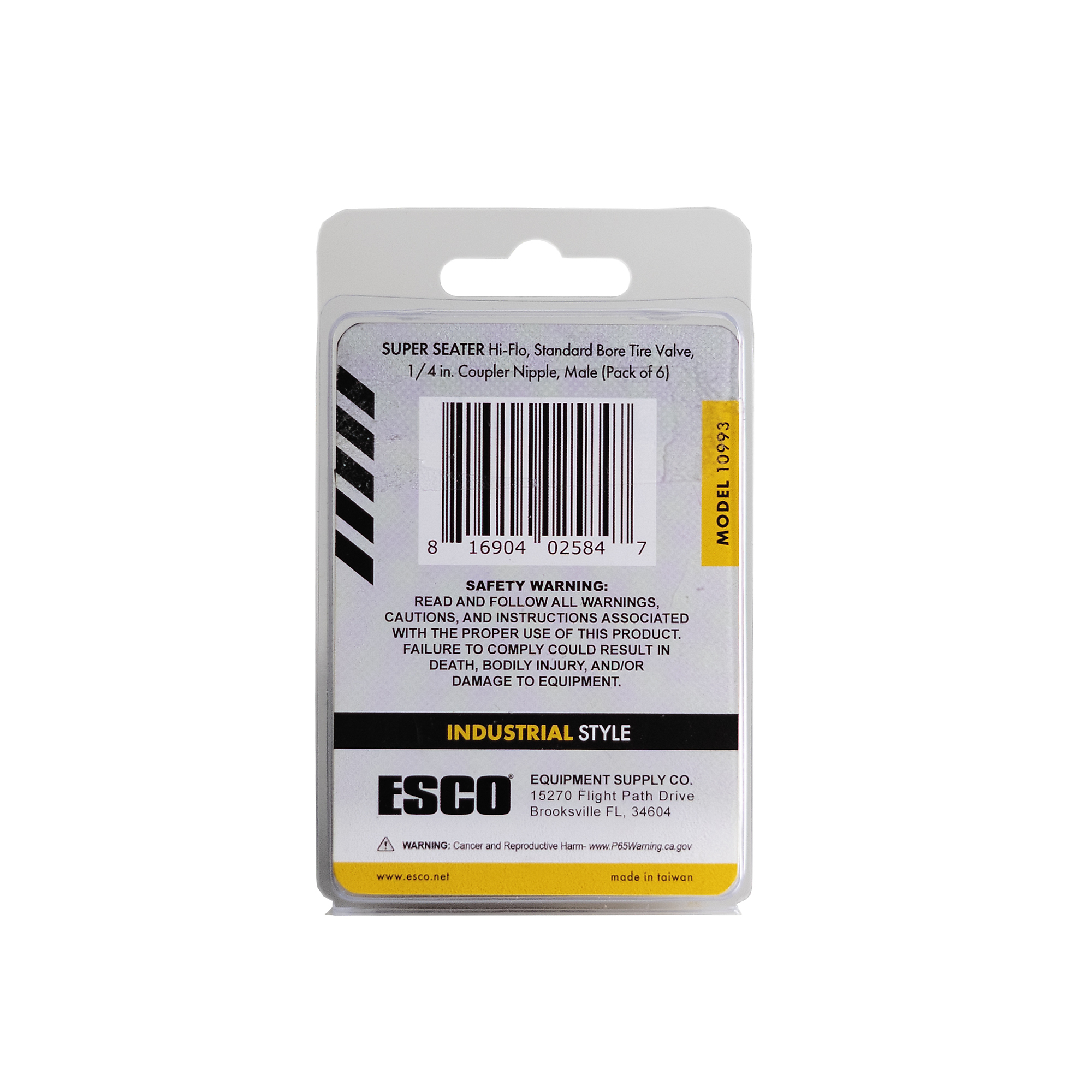 Super-Seater Bead Seating Valve, Standard Bore, 1/4 in. Coupler nipple (6-Pack)